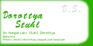 dorottya stuhl business card